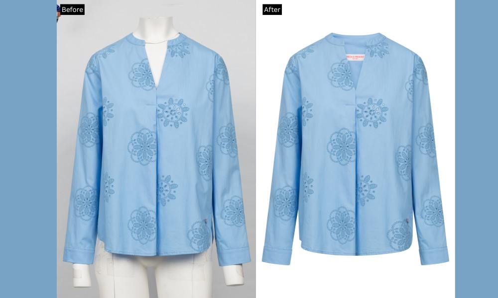 before after comparison of ghost mannequin