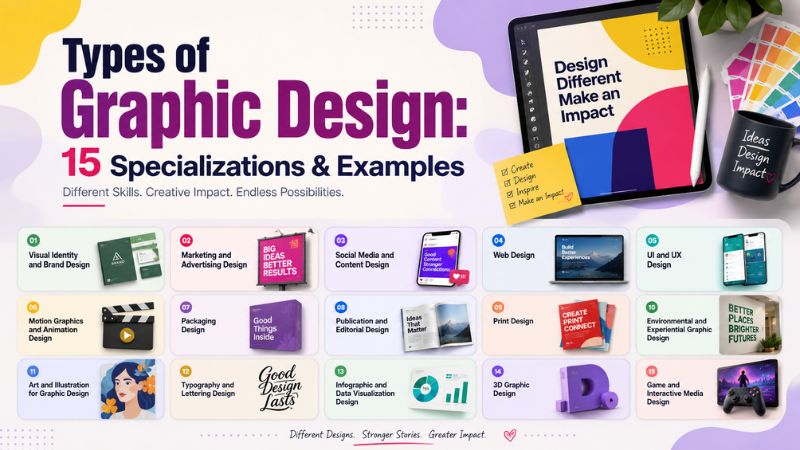 Types of graphic design specializations